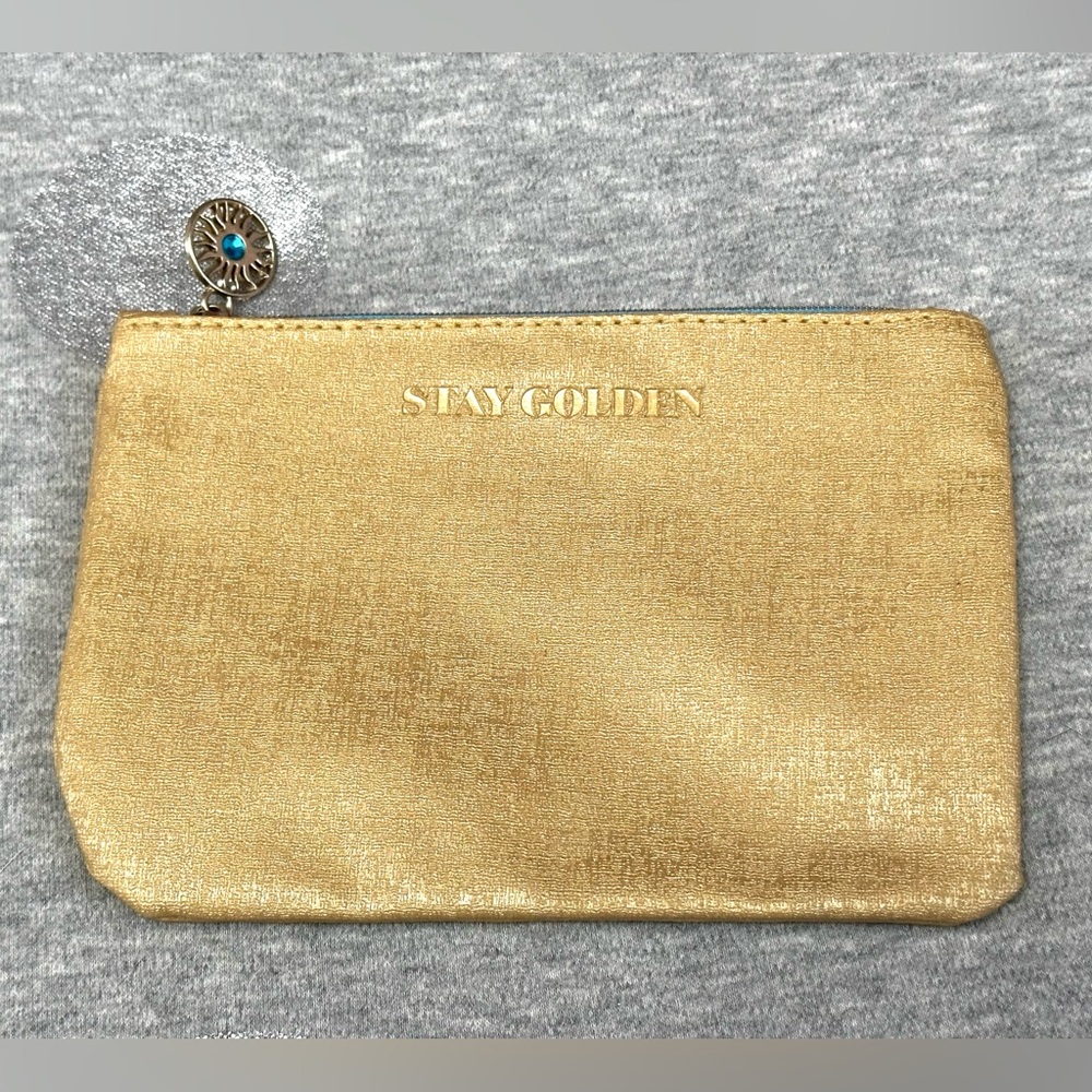 5 for $15! Ipsy "Stay Golden" Gold Shimmery Makeup Bag